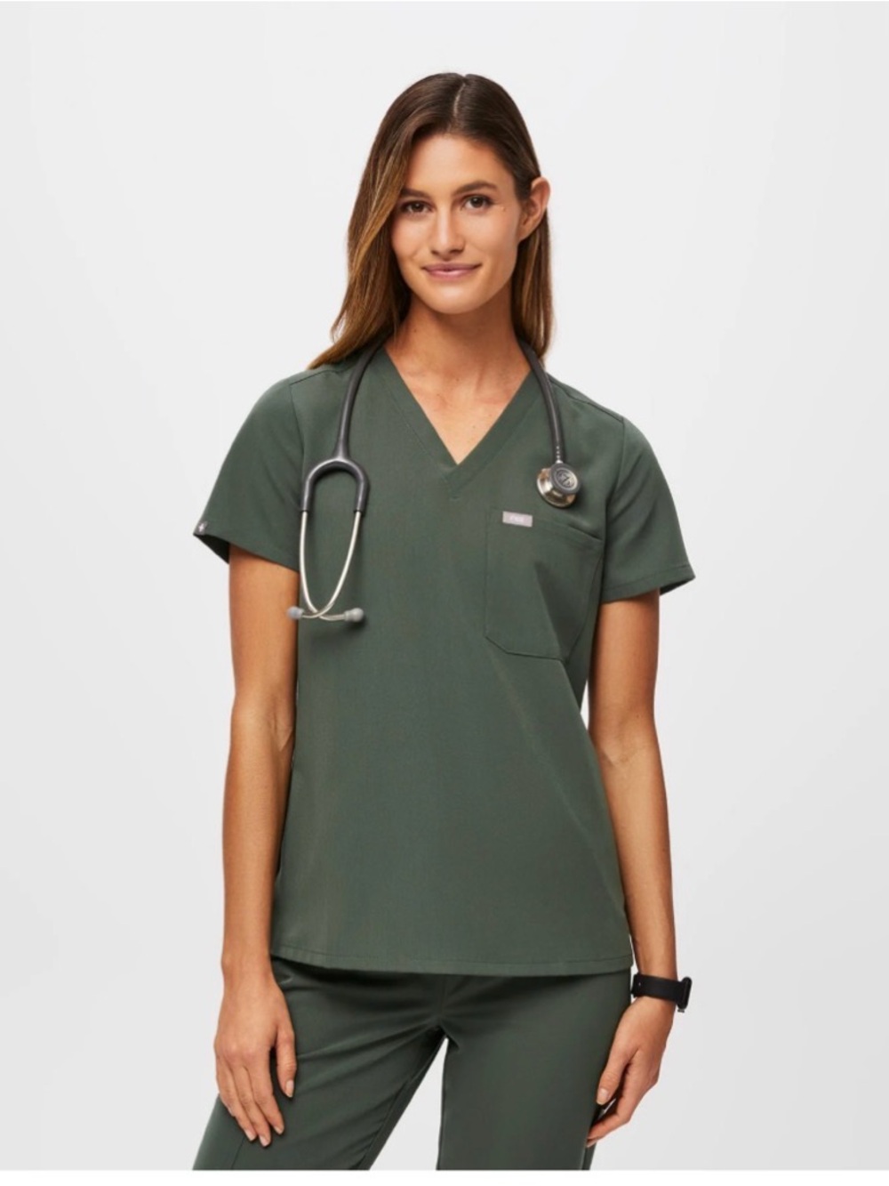 ▪️ FIGS ▪️ Olive Scrub Top